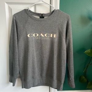 Coach Gray Logo Pullover